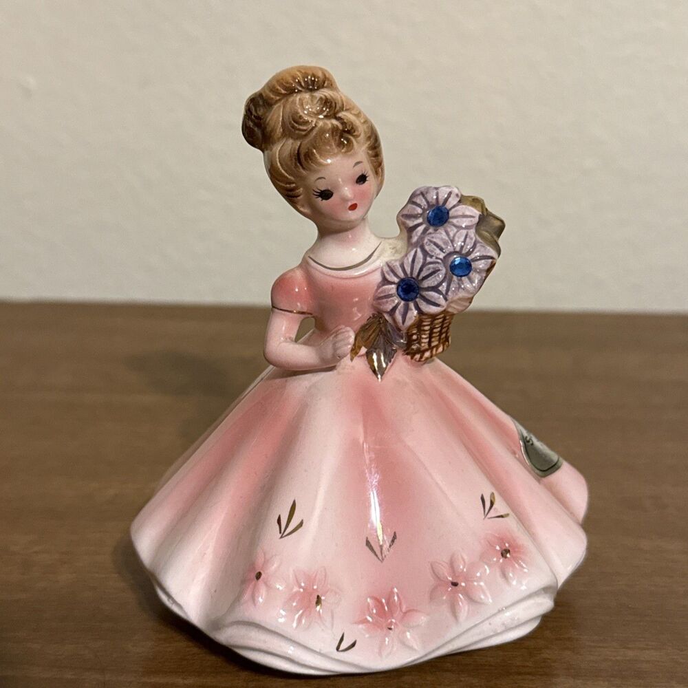 Vintage Josef Originals Girl of Month SEPTEMBER Girl Figurine 4"